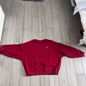 ALO Yoga Red Accolade Crew